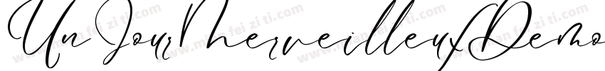 UnJourMerveilleuxDemo Regular字体转换